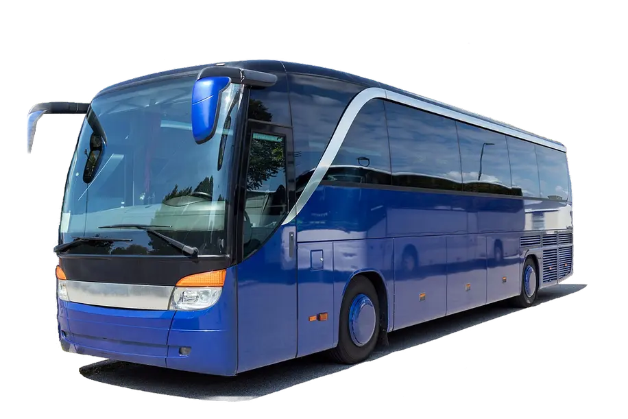 Bus blue color