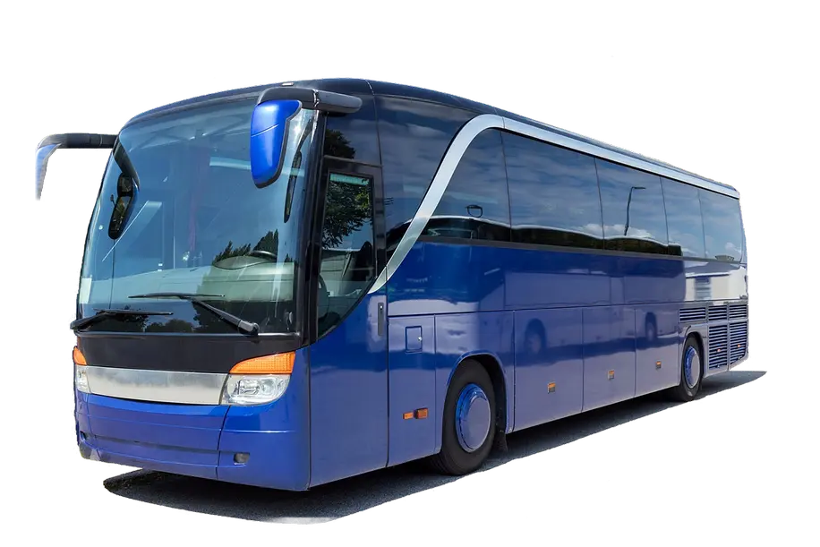 Λεωφορείο για υπεραστικές μετακινήσεις σε μπλε χρώμα